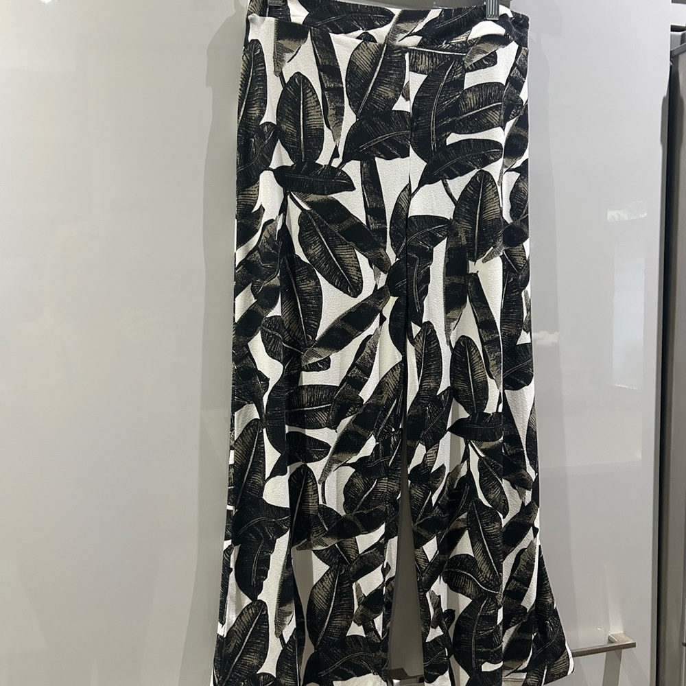 Leaf Print Pants